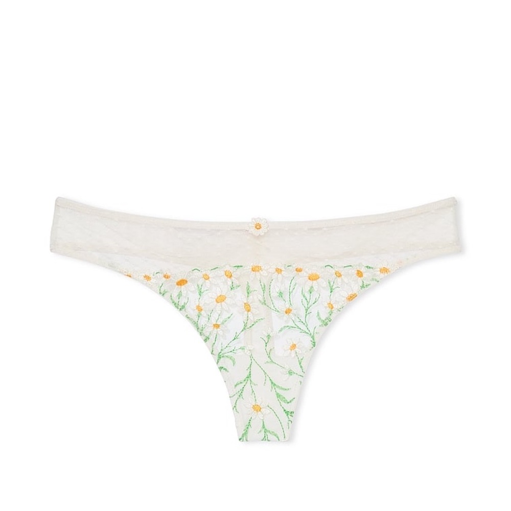 Victoria’s Secret dream angels Daisy chain embroidery thong panty